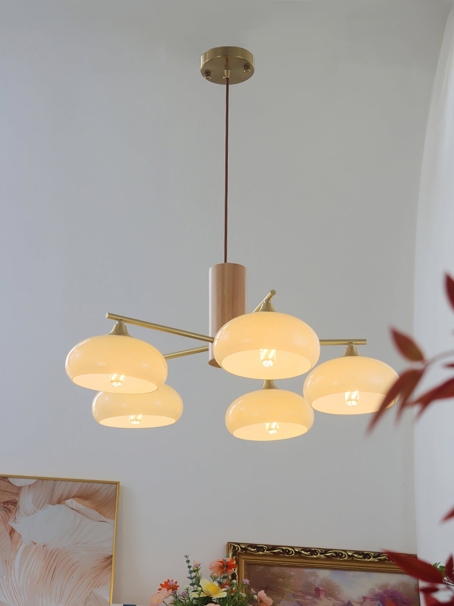 Ellisse Glass Globe Chandelier