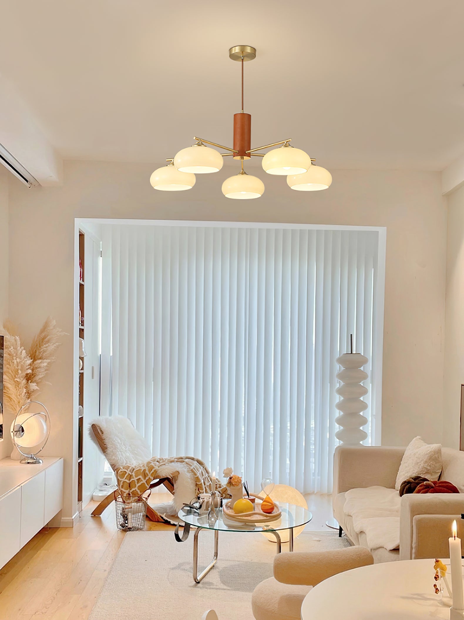 Ellisse Glass Globe Chandelier