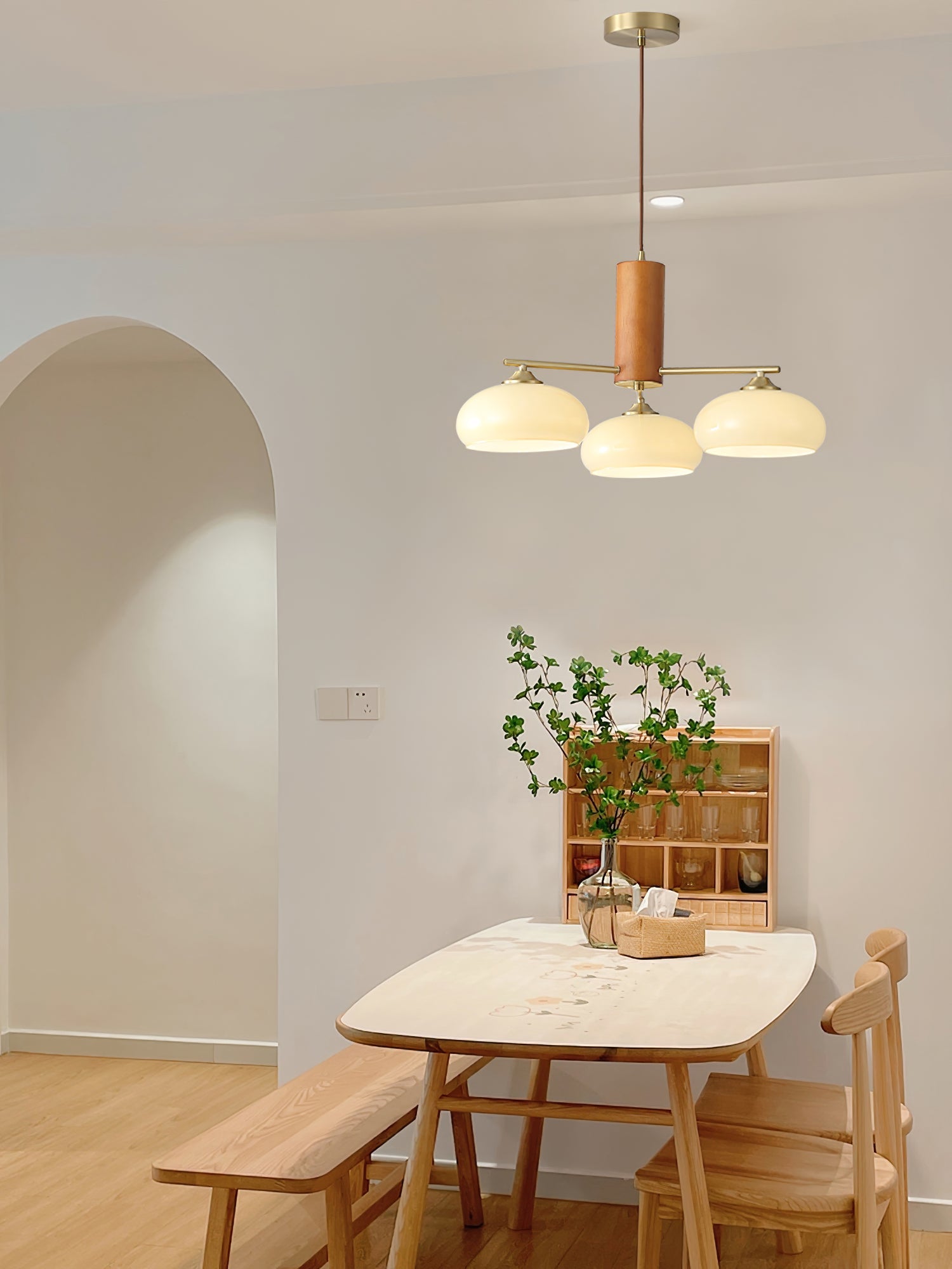 Ellisse Glass Globe Chandelier