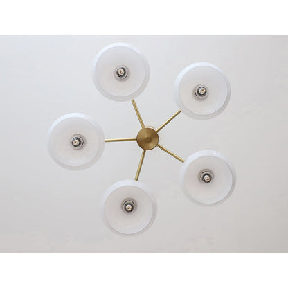 Ellisse Glass Globe Chandelier