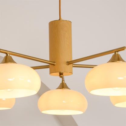 Ellisse Glass Globe Chandelier
