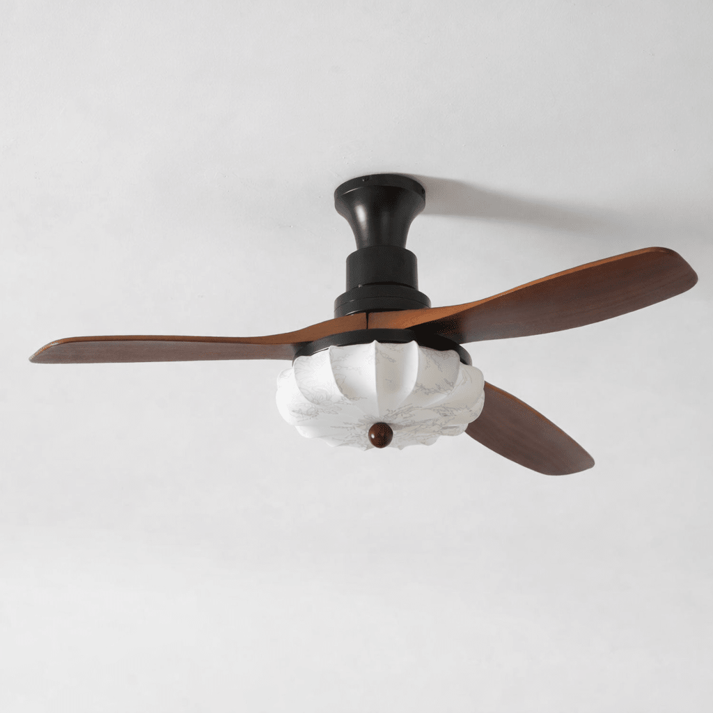 Fiore Wood Blade Ceiling Fan Light