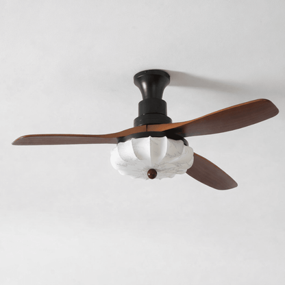 Fiore Wood Blade Ceiling Fan Light