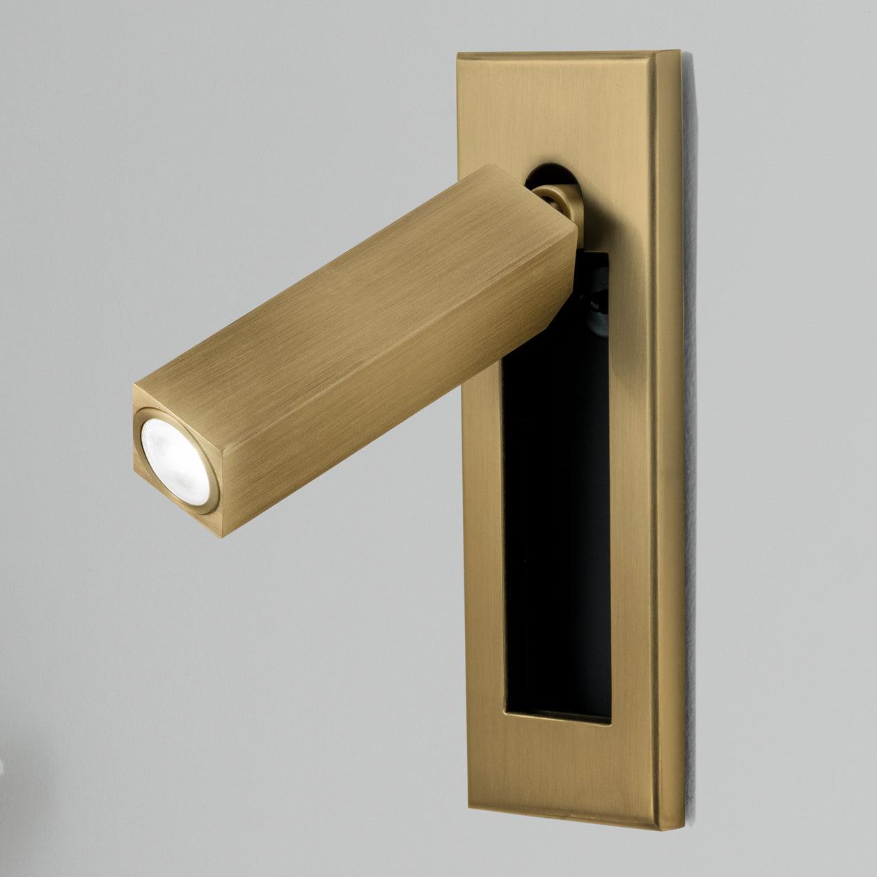 Fold Recessed Bedside Reading Light