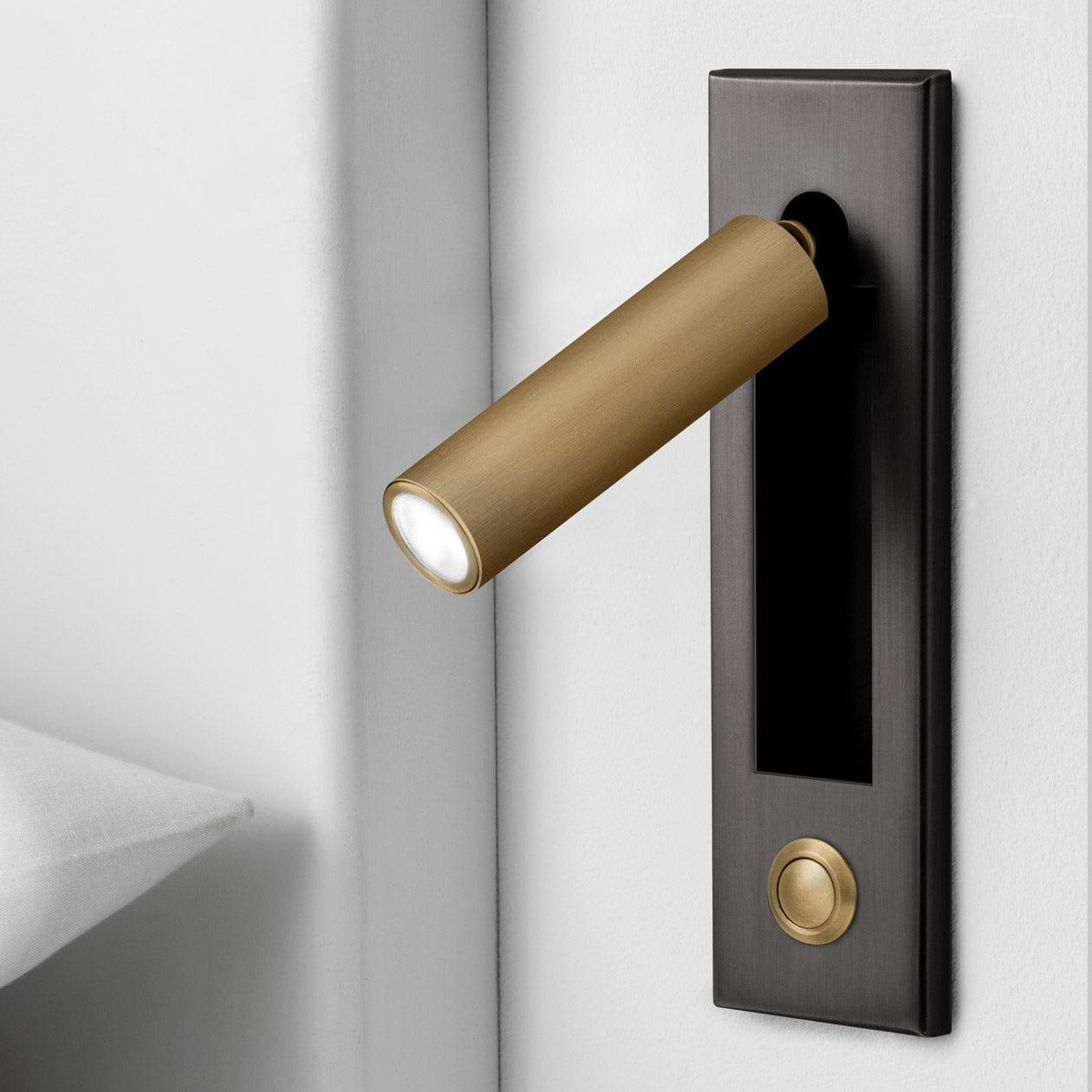 Fold Recessed Bedside Reading Light