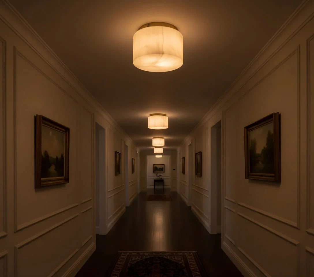 Luna Alabaster Ceiling Light