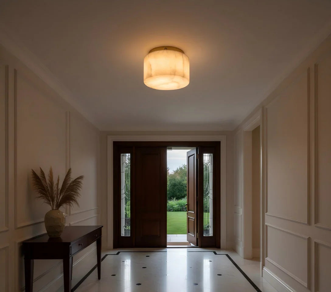 Luna Alabaster Ceiling Light