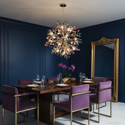 Pietra Agate Slice Chandelier