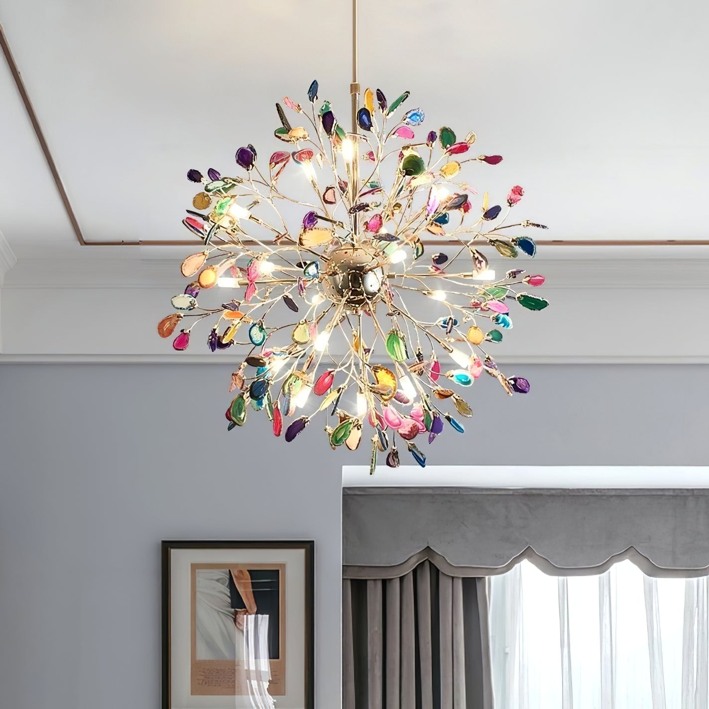 Pietra Agate Slice Chandelier
