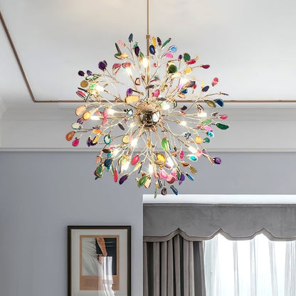 Pietra Agate Slice Chandelier