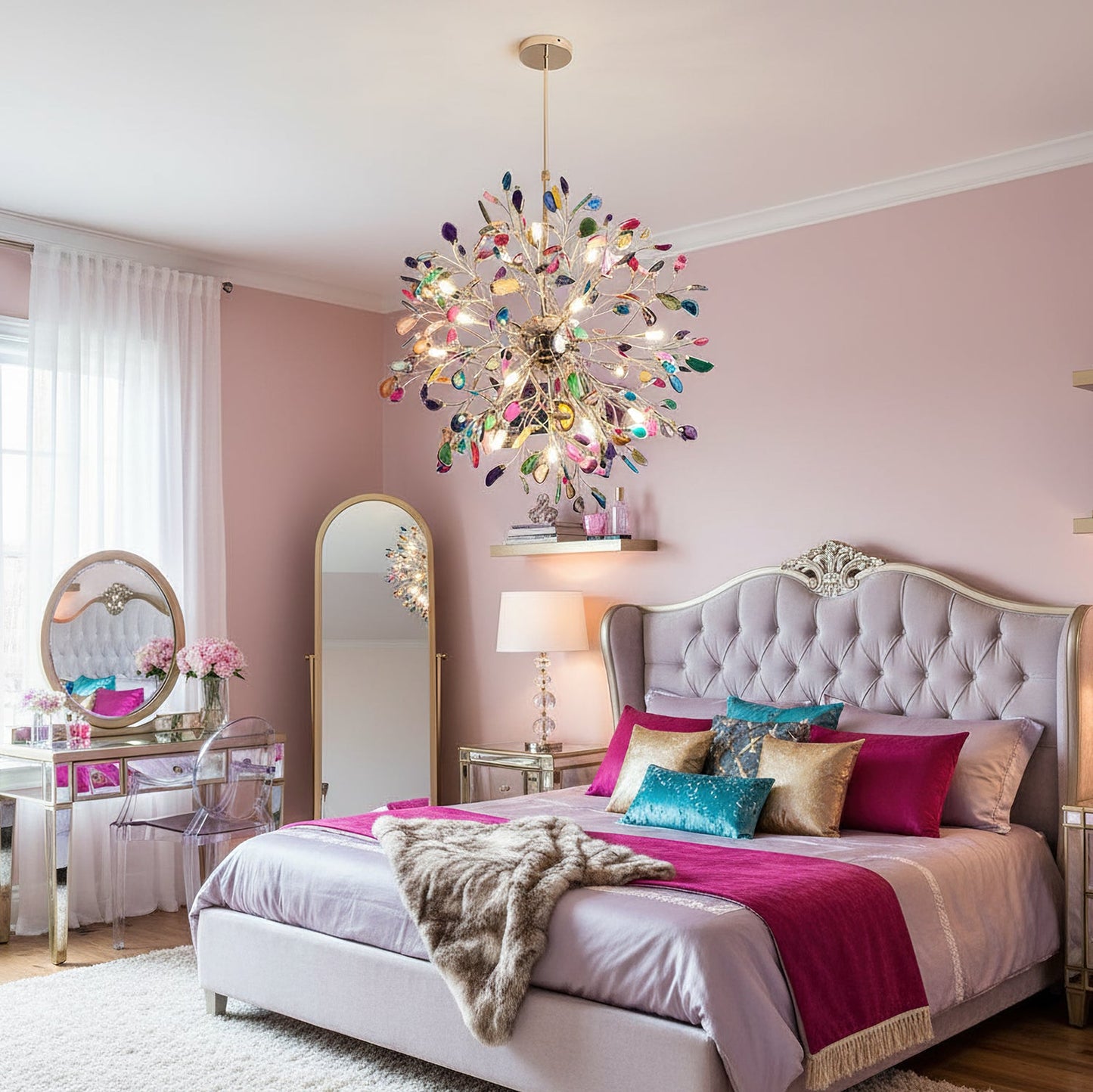 Pietra Agate Slice Chandelier