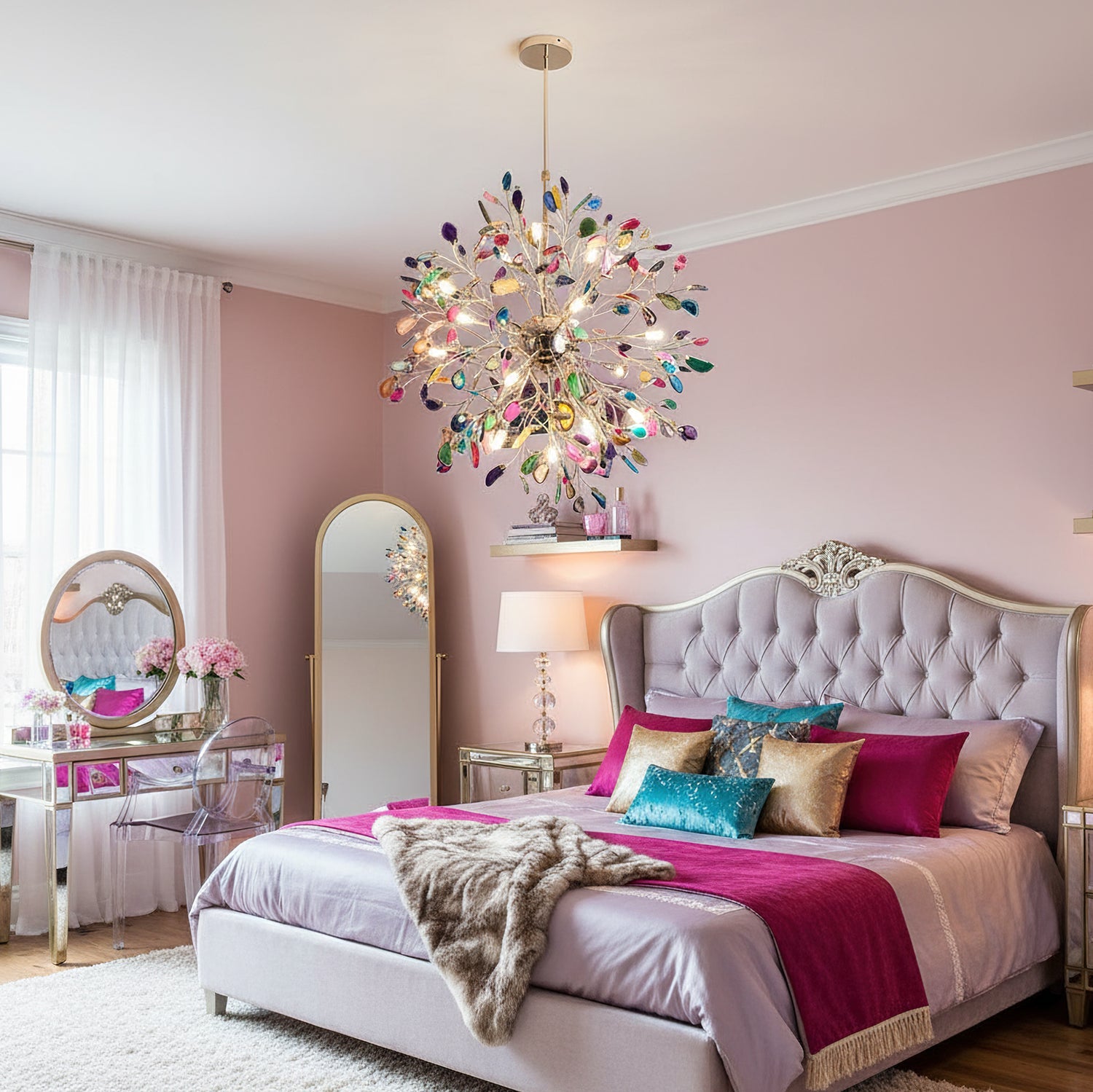 Pietra Agate Slice Chandelier