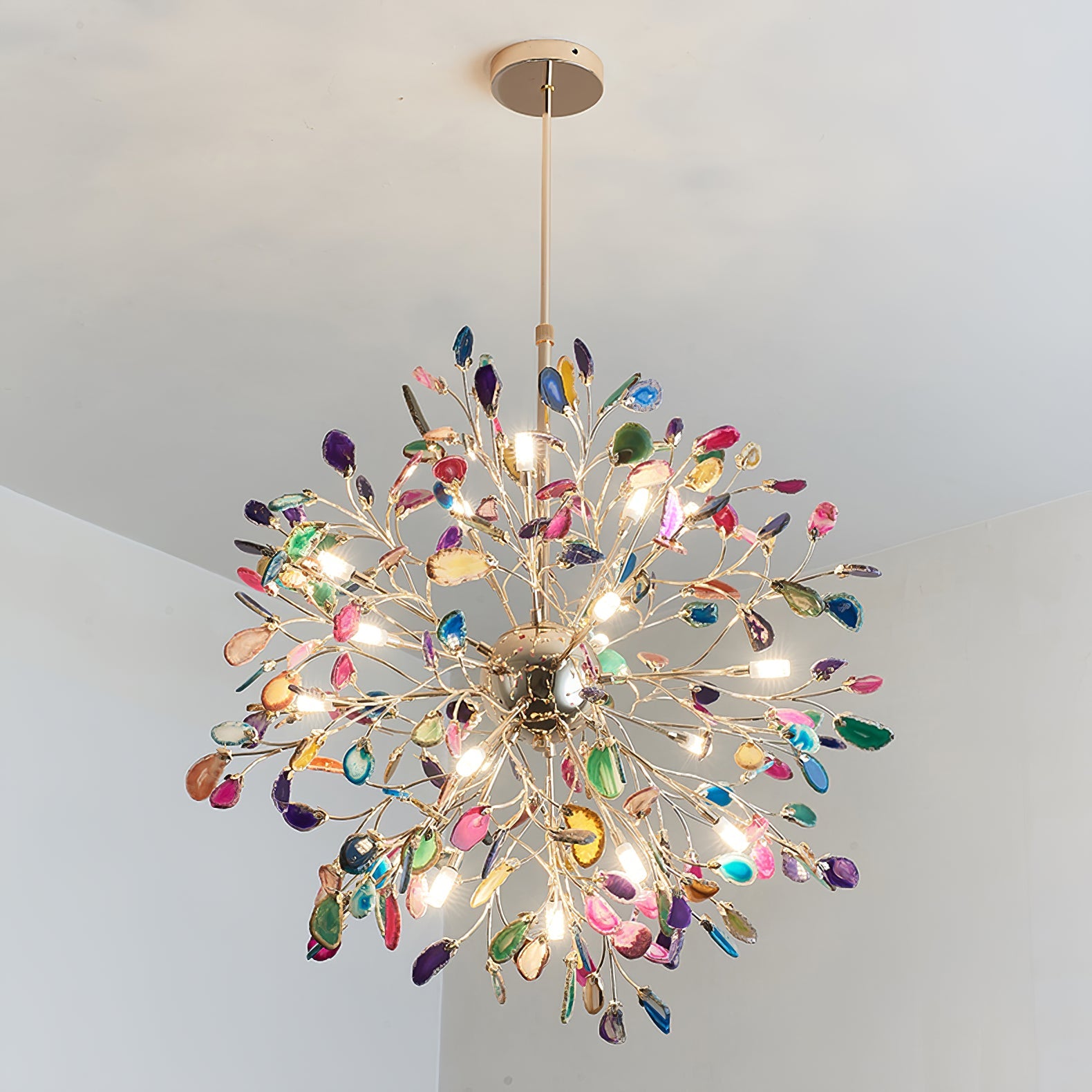 Pietra Agate Slice Chandelier