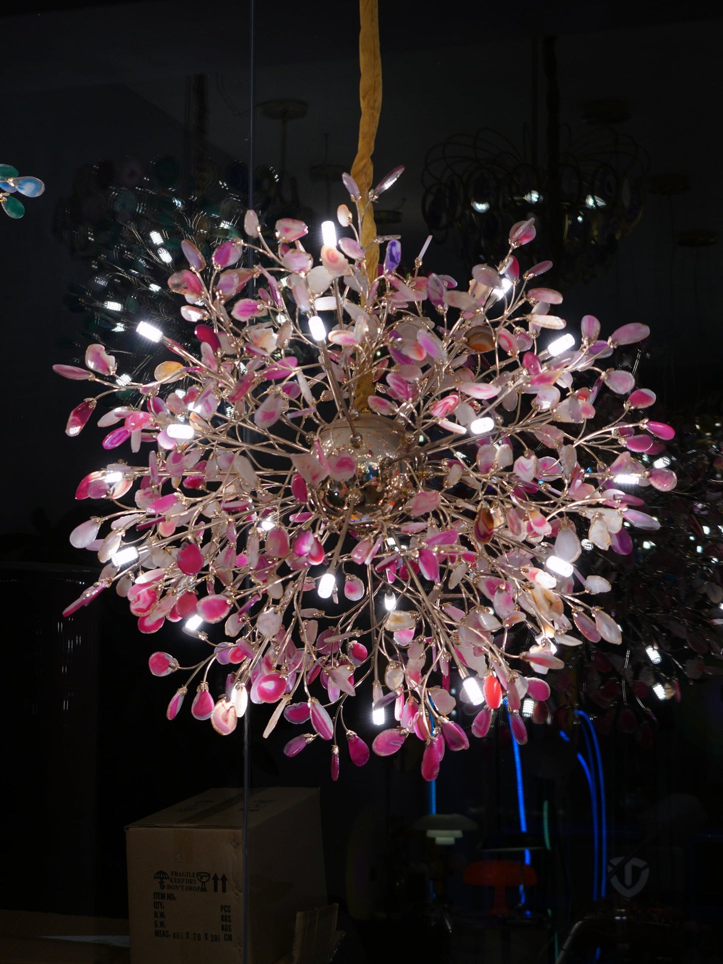 Pietra Agate Slice Chandelier
