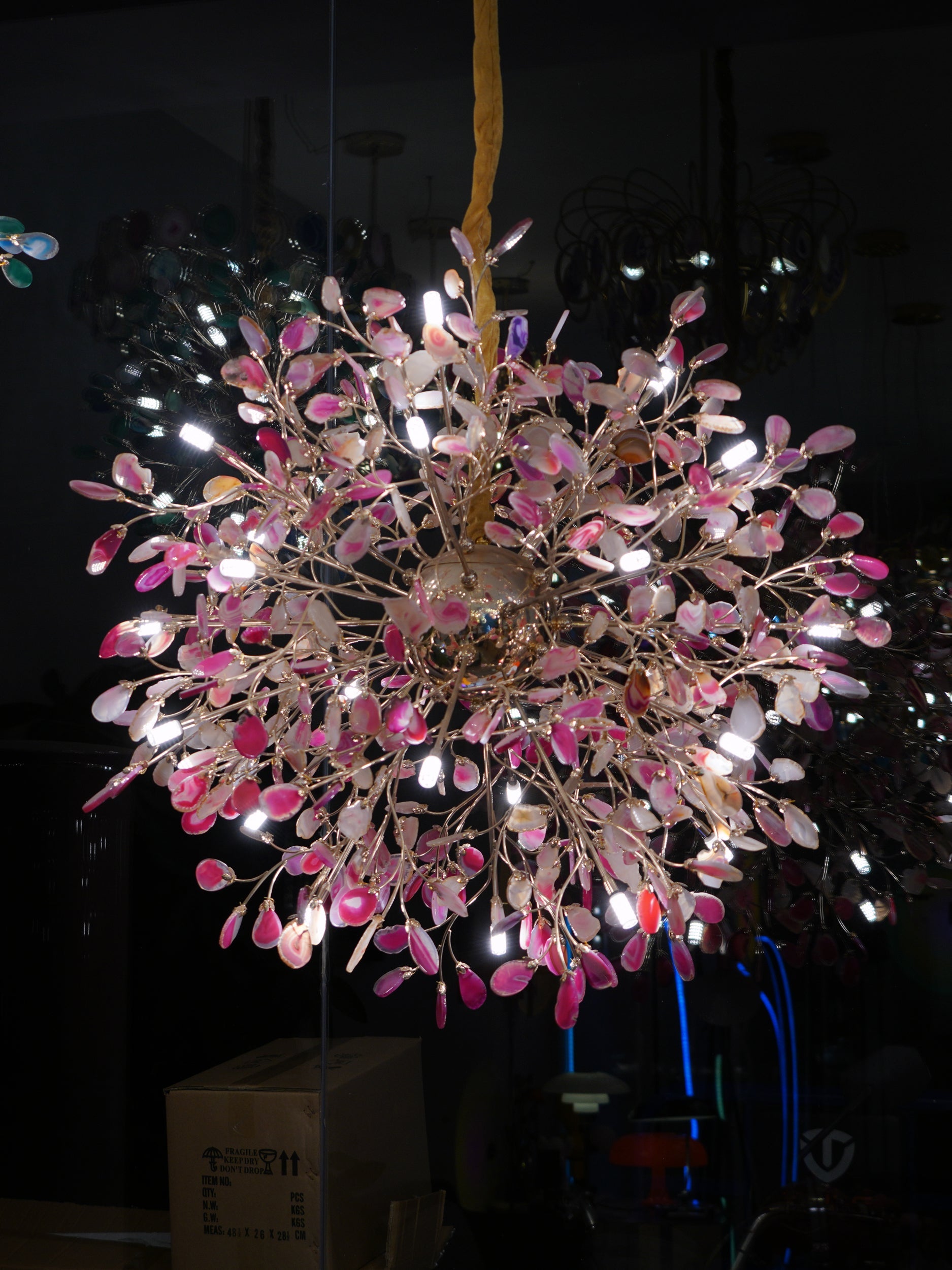 Pietra Agate Slice Chandelier