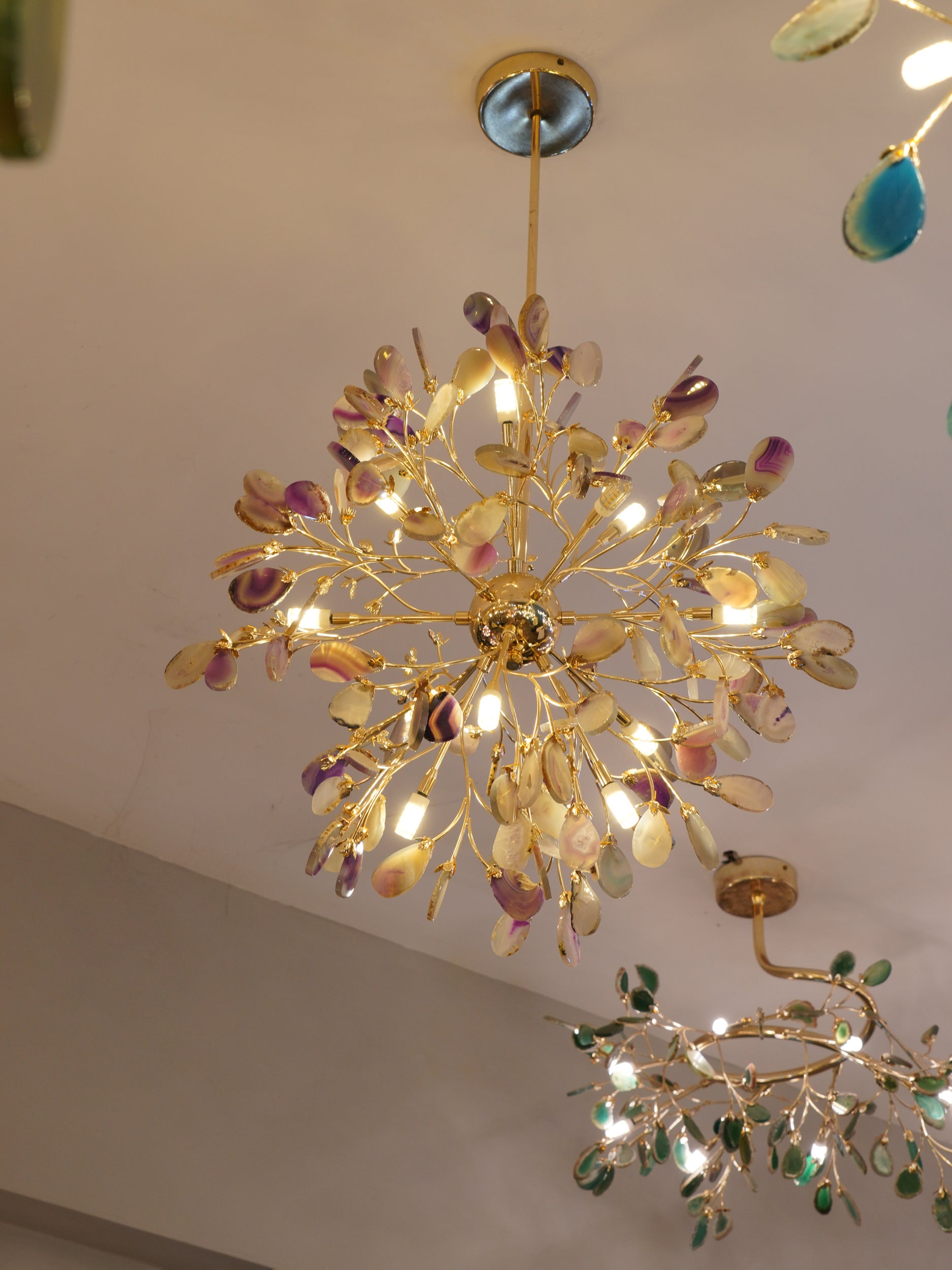 Pietra Agate Slice Chandelier