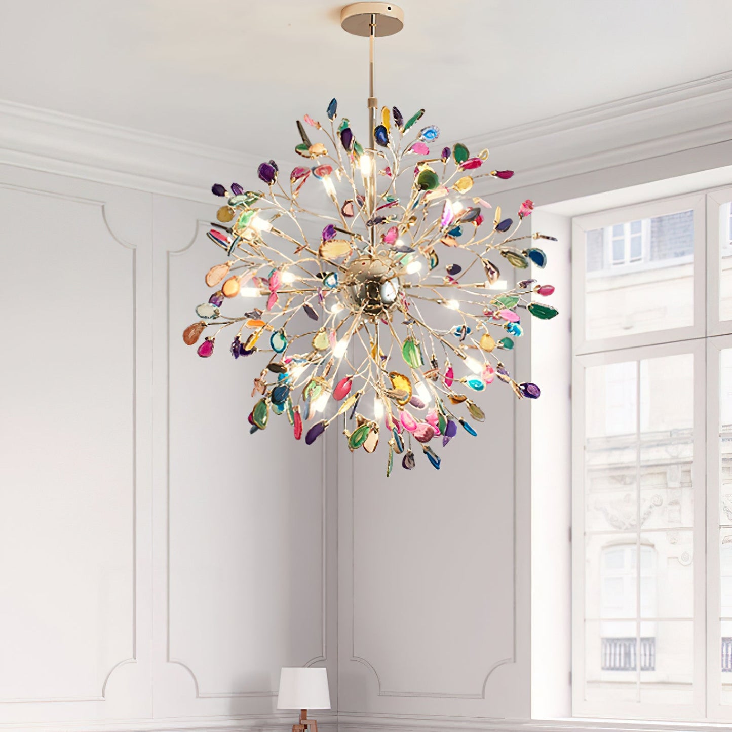 Pietra Agate Slice Chandelier