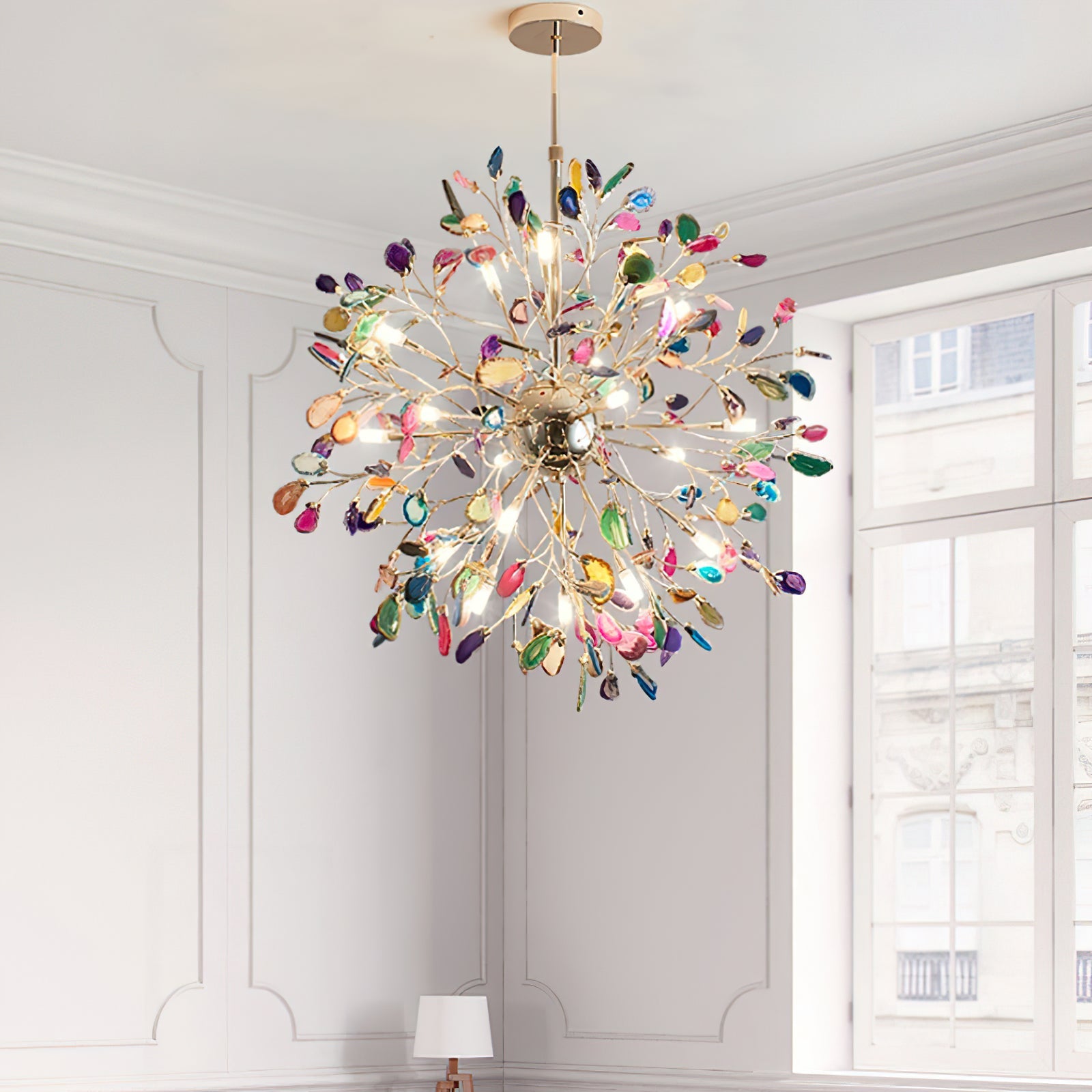 Pietra Agate Slice Chandelier