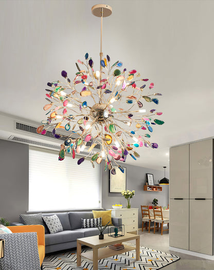 Pietra Agate Slice Chandelier