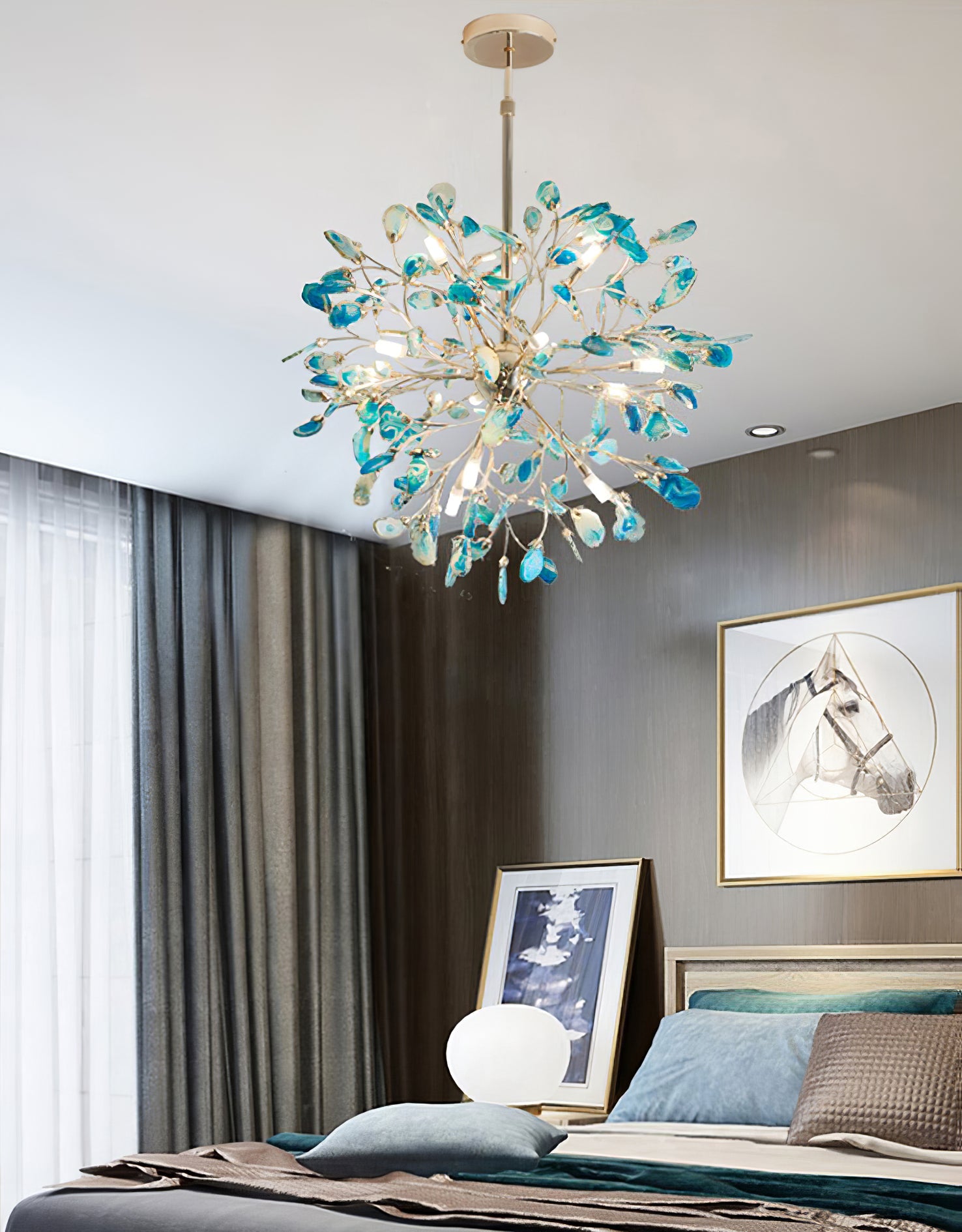 Pietra Agate Slice Chandelier