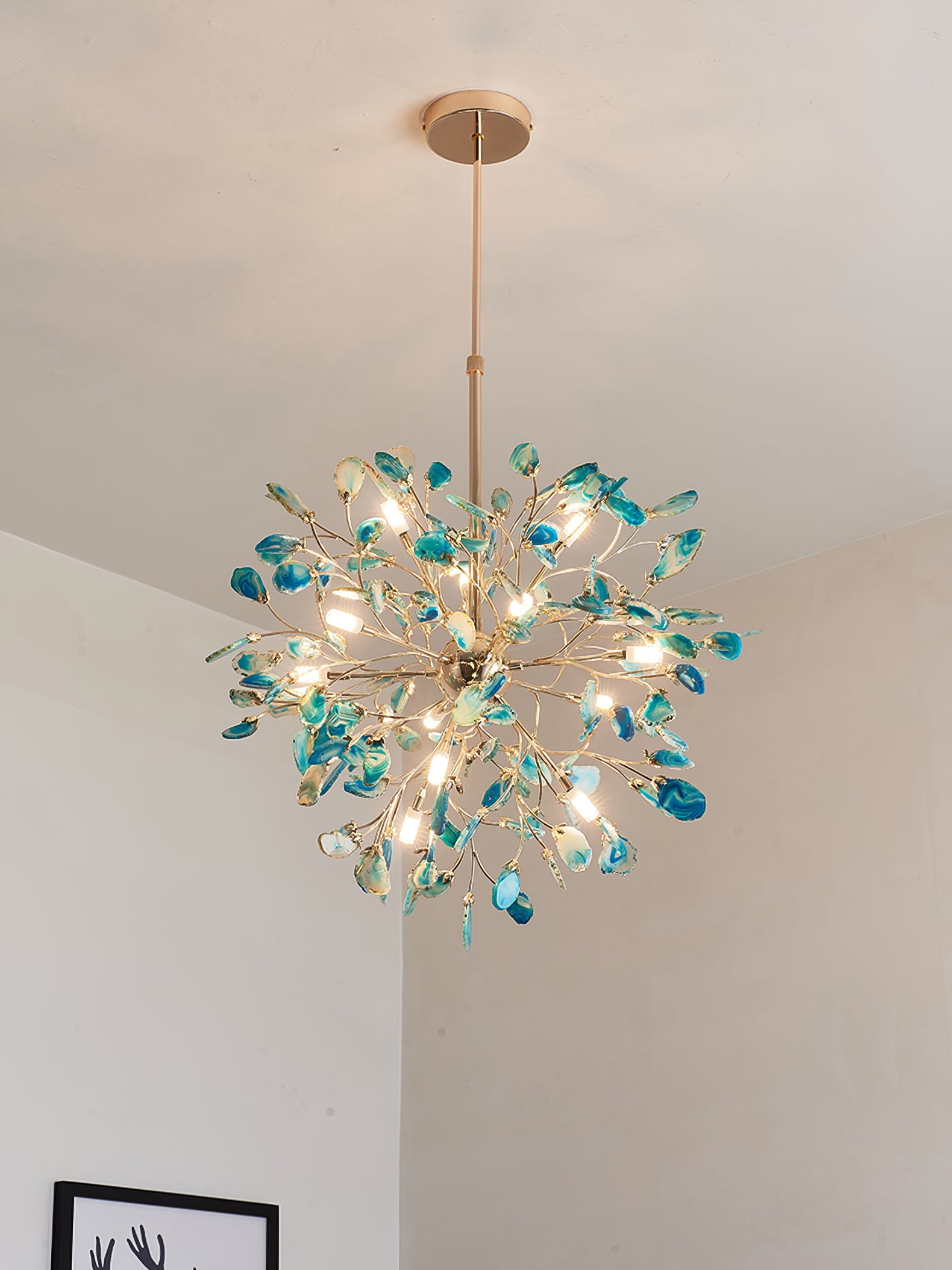 Pietra Agate Slice Chandelier