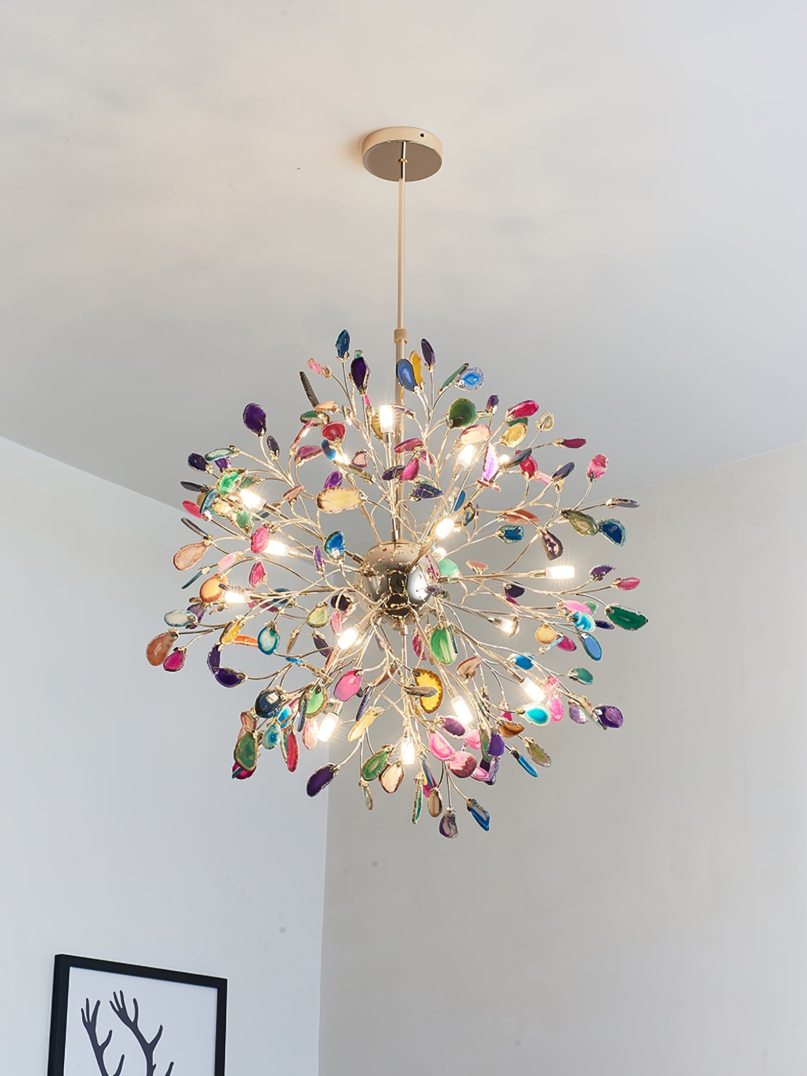 Pietra Agate Slice Chandelier