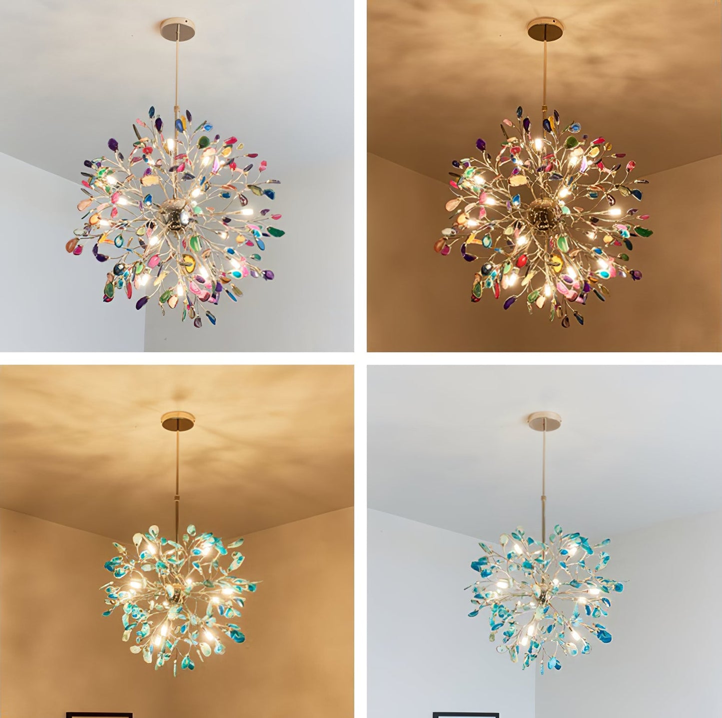 Pietra Agate Slice Chandelier