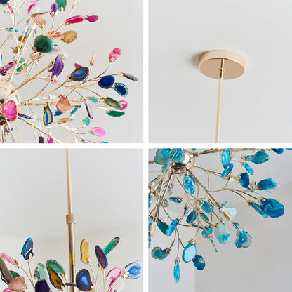 Pietra Agate Slice Chandelier
