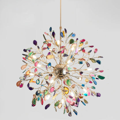 Pietra Agate Slice Chandelier