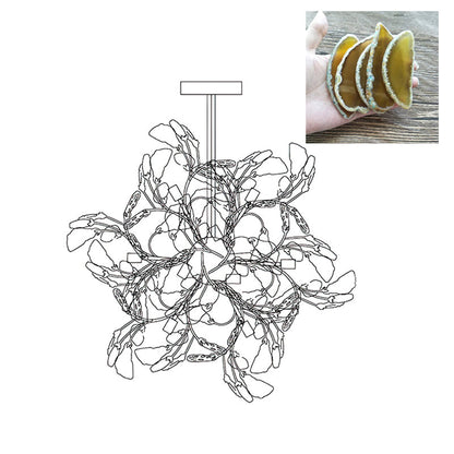 Pietra Agate Slice Chandelier