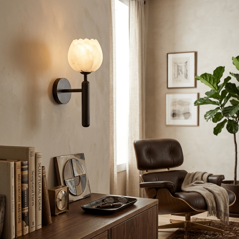Sasso Alabaster Wall Light
