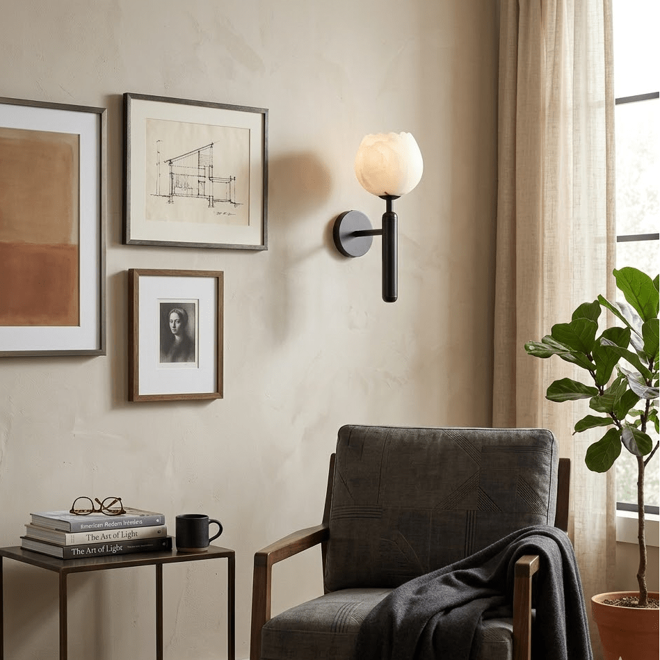 Sasso Alabaster Wall Light