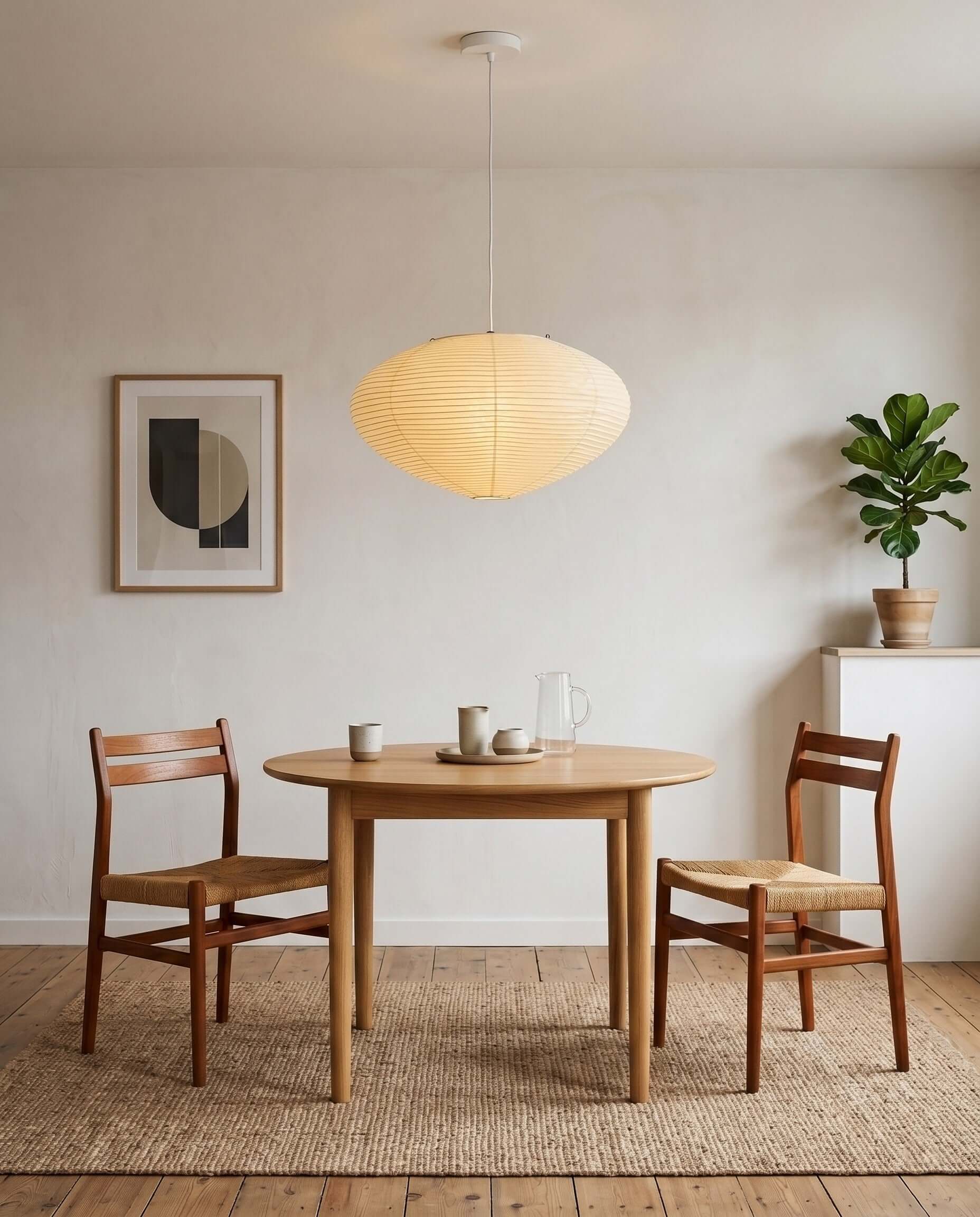 Washi Paper Saucer Pendant
