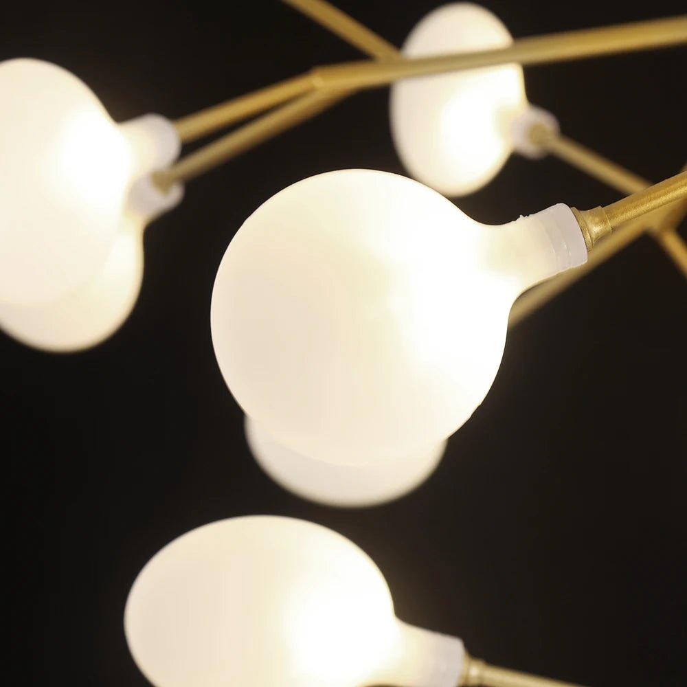 Nordic Firefly LED Chandelier – Modern Gold Ceiling Pendant Light - Nuovo Luxury - 