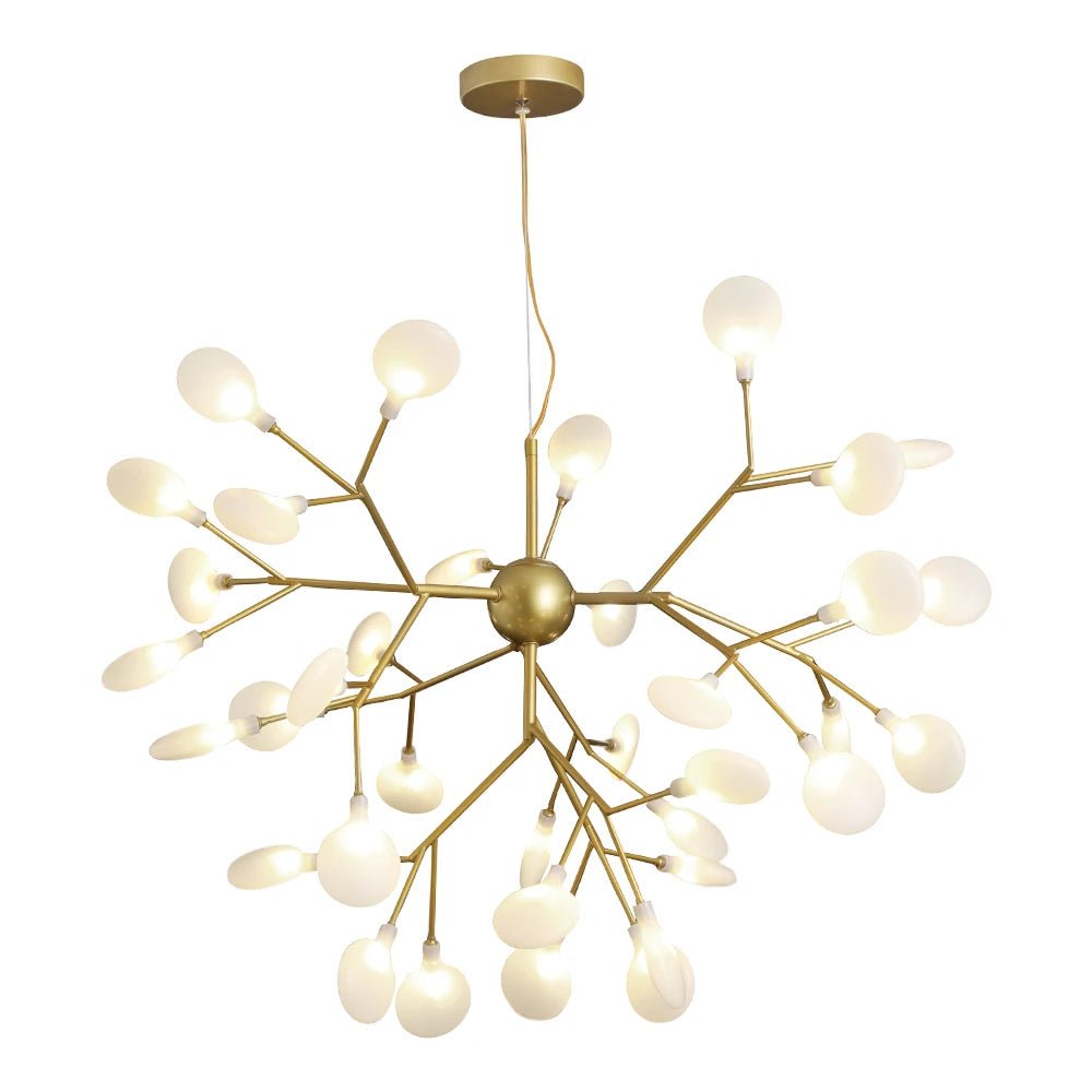 Nordic Firefly LED Chandelier – Modern Gold Ceiling Pendant Light - Nuovo Luxury - 
