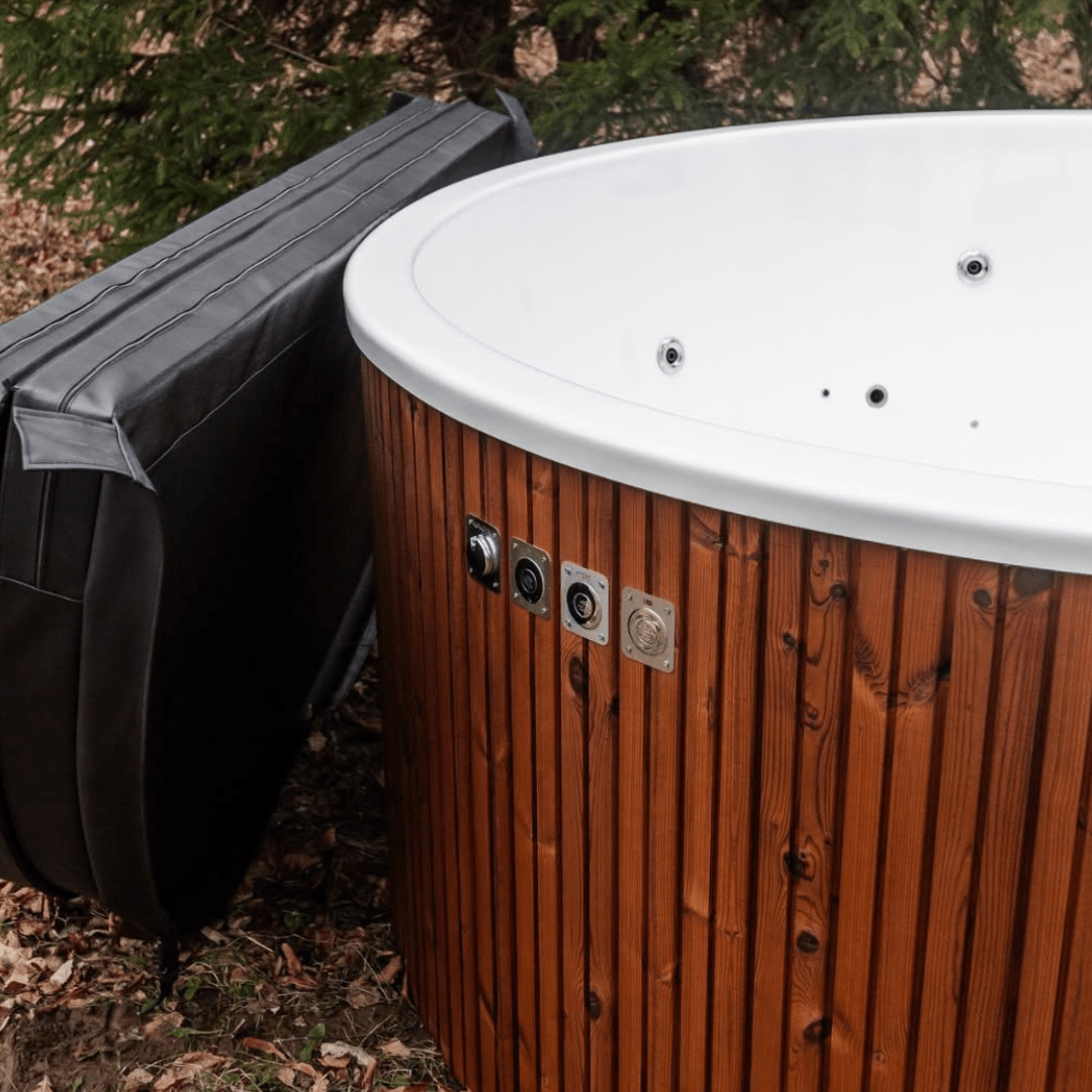 Nordic Glow Wood - Fired Hot Tub (External Heater) - Nuovo Luxury - Hot Tub