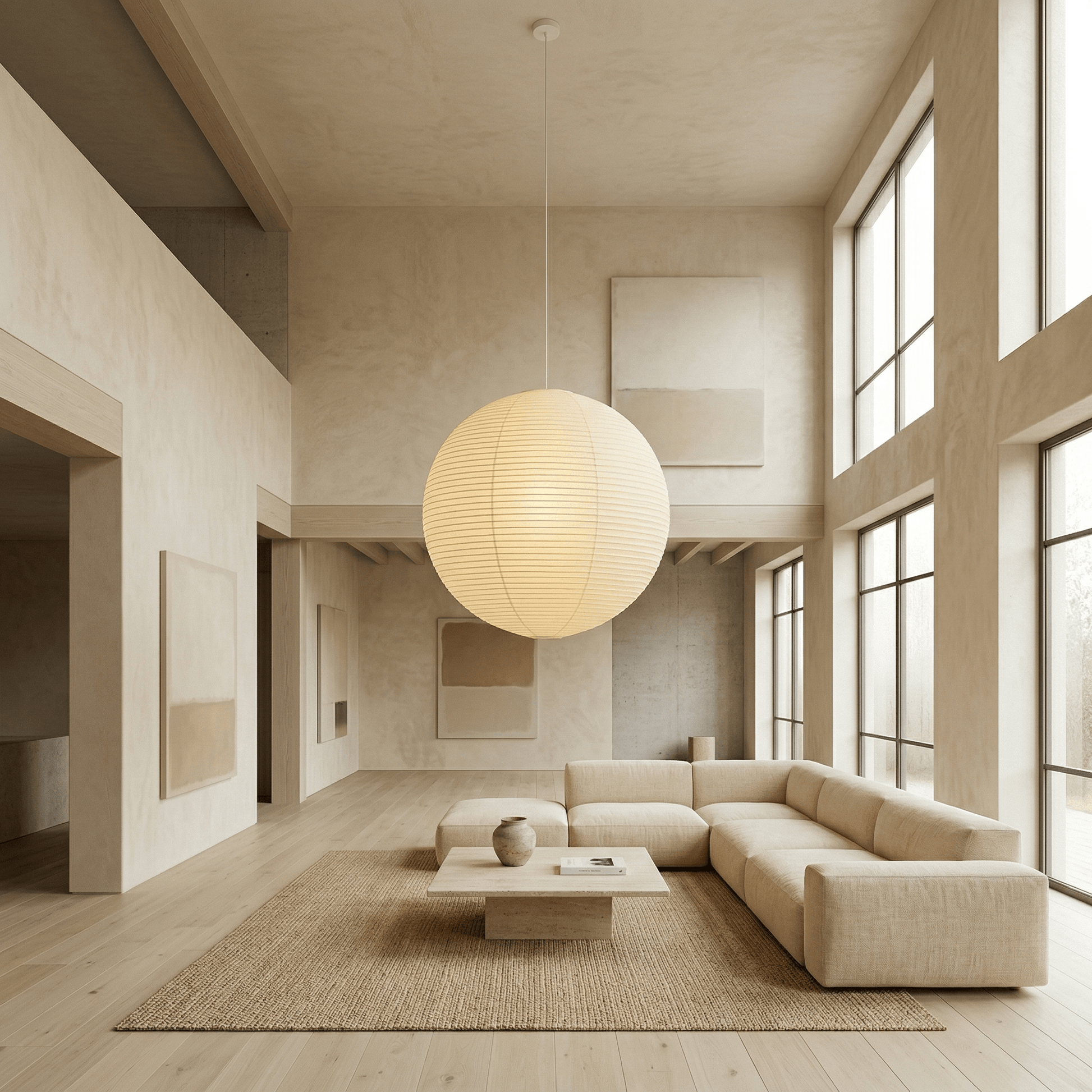 Sfera Washi Paper Globe Pendant