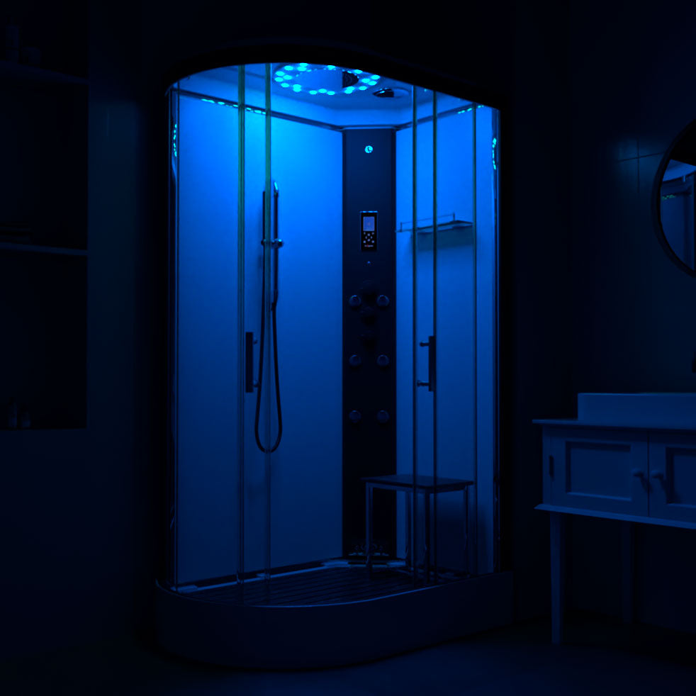 Insignia Monochrome Steam Shower - Right Hand Offset