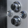 Insignia Premium Steam Shower 800x800mm - Black Frame/Clear Glass