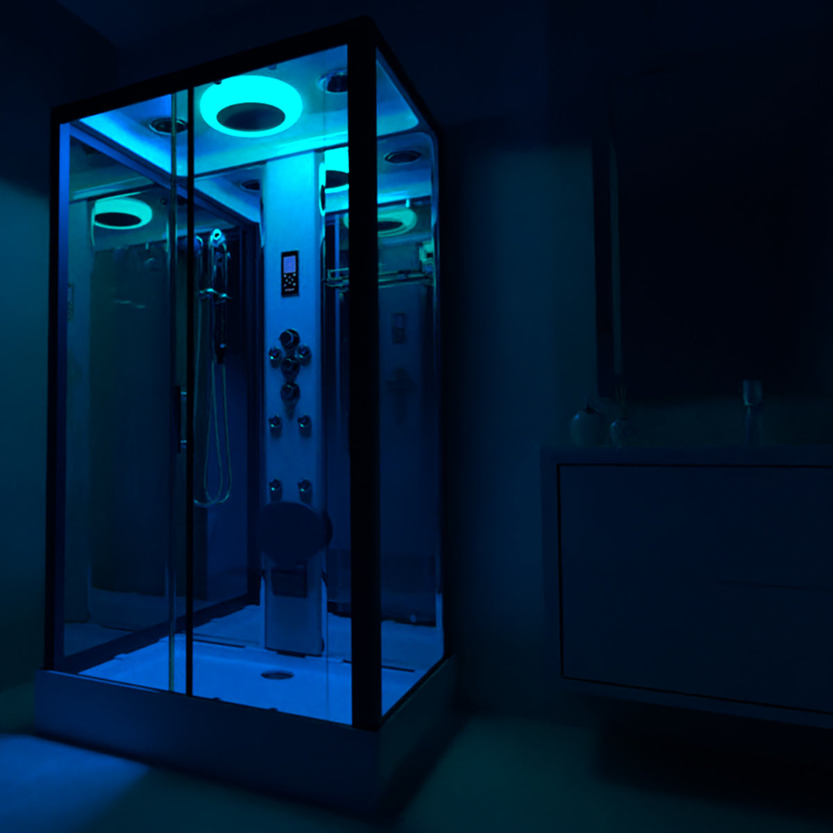 Insignia Premium Shower Cabin 1050x850mm - Chrome Frame
