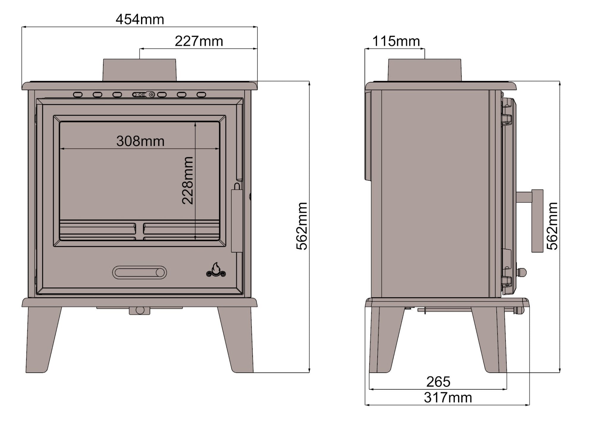 Saltfire Classic Multi - Fuel Eco Stove - Nuovo Luxury - Wood Stoves