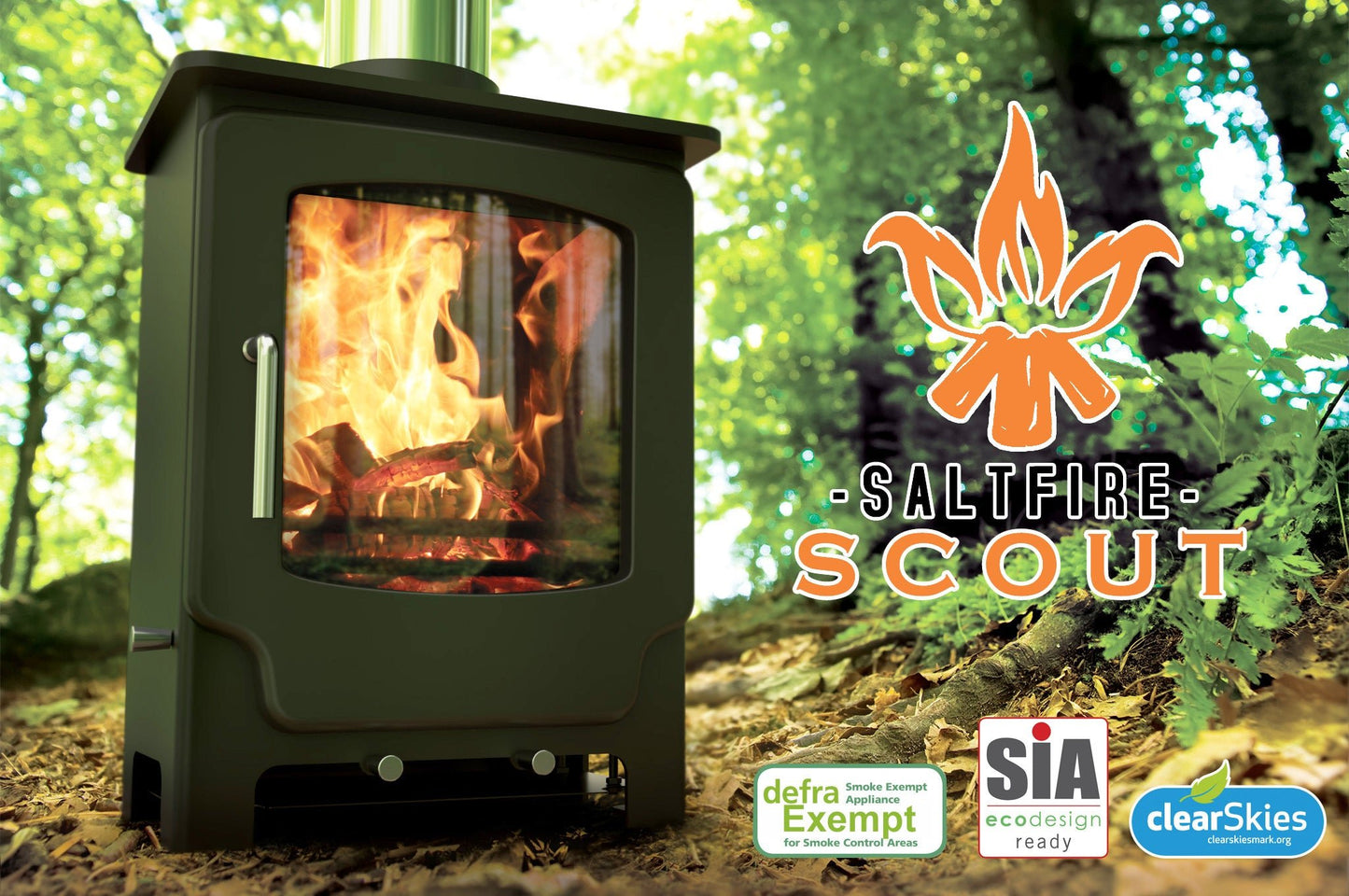 Saltfire Scout Multi - fuel / Wood Burning Stove - Nuovo Luxury - Wood Stoves