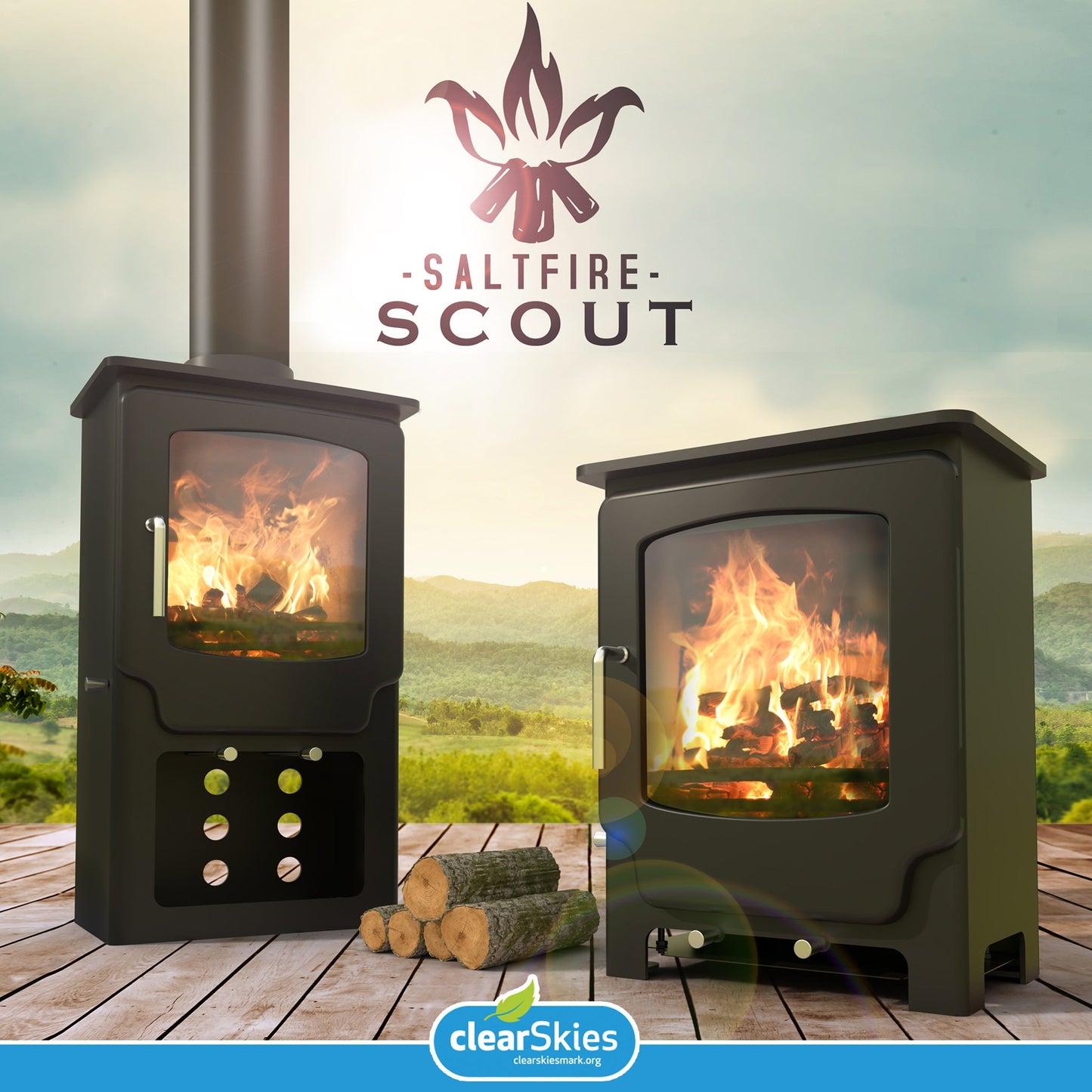 Saltfire Scout Multi - fuel / Wood Burning Stove - Nuovo Luxury - Wood Stoves