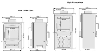 Saltfire Scout Multi - fuel / Wood Burning Stove - Nuovo Luxury - Wood Stoves