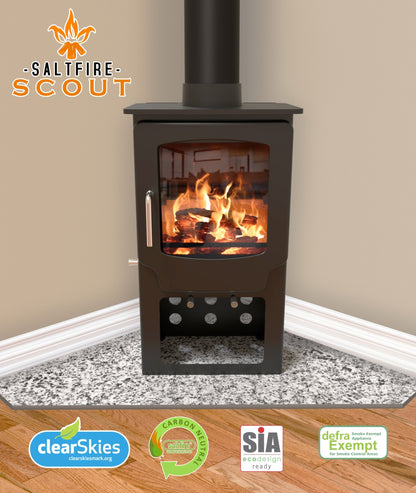 Saltfire Scout Tall Multi - fuel / Wood Burning Stove - Nuovo Luxury - Wood Stoves