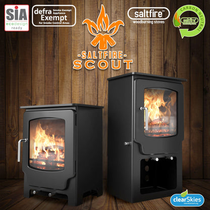 Saltfire Scout Tall Multi - fuel / Wood Burning Stove - Nuovo Luxury - Wood Stoves