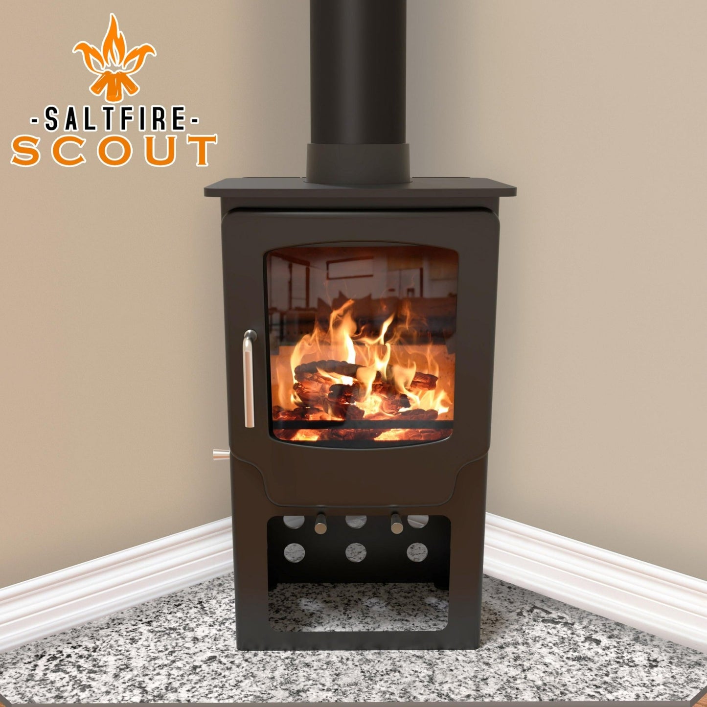 Saltfire Scout Tall Multi - fuel / Wood Burning Stove - Nuovo Luxury - Wood Stoves
