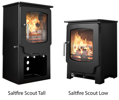 Saltfire Scout Tall Multi - fuel / Wood Burning Stove - Nuovo Luxury - Wood Stoves