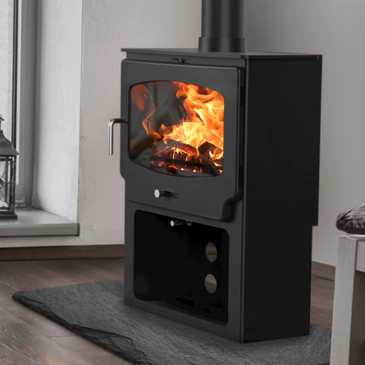 Saltfire ST - X Wide Tall Wood Burning Stove - Nuovo Luxury - Wood Stoves