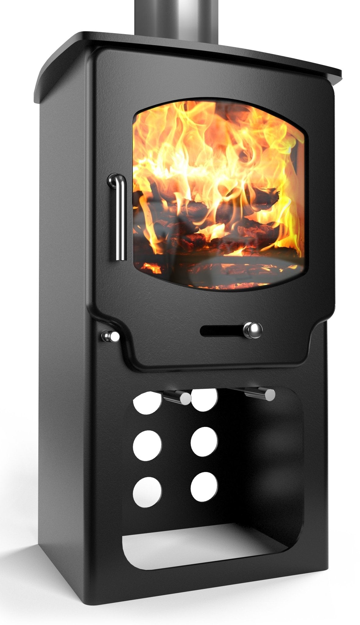 Saltfire ST - X4 Tall Eco Design Ready Wood Burning & Multi - Fuel Stove - Nuovo Luxury - Wood Stoves